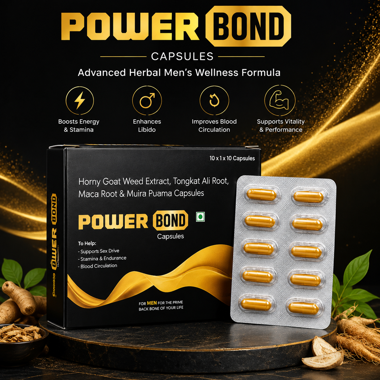 Power Bond Capsules | Men's Vitality & Wellness Support