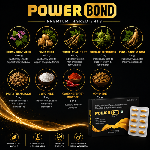 Power Bond Capsules | Men's Vitality & Wellness Support